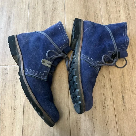 Bussola blue suede tie women’s ankle boots. Size 41 - Picture 2 of 7